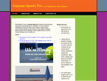 Tablet Screenshot of caymansports.com